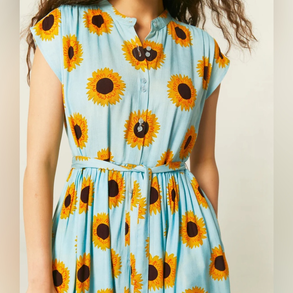 Sunflower Print Dress!